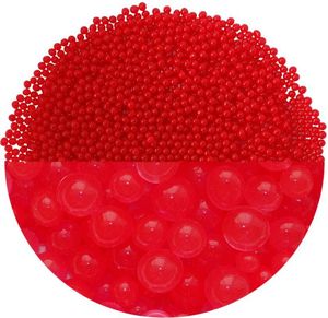 trendfinding 100 g Hydroperlen Deko Granulat, Korngröße 3,5-4 mm, Rot