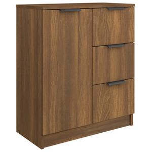 Kredens brązowy dąb 60x30x70 cm materiał drewnopochodny