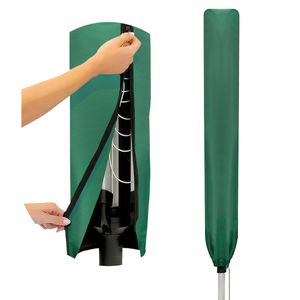 Abdeckung für Wäschespinne aus wasserdichtem Stoff, Sonnenschirmabdeckung für Gartentrockner und Wäscheständer 16x16x165CM Grün