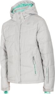 dziewczęca kurtka narciarska 4F z membraną NeoDry8000 Grey 122CM