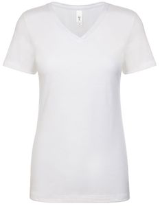 Next Level Apparel Damen T-Shirt Ideal V Neck-T 1540 Weiß White XXL