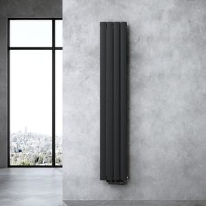 doporro Design Badheizung 180x31cm Anthrazit Paneelheizkörper Einlagig Vertikal Mittelanschluss Badheizkörper Ohne Heizstab FV