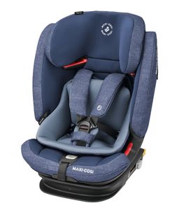 Maxi-Cosi Titan Pro mitwachsender ISOFIX-Kindersitz, G-CELL-Seitenaufprallschutz, 4 Liegepositionen, weiche Schaumstoffpolster in Kopfstütze, 76-150 cm, 15 Monat-12 Jahre, Nomad Blue
