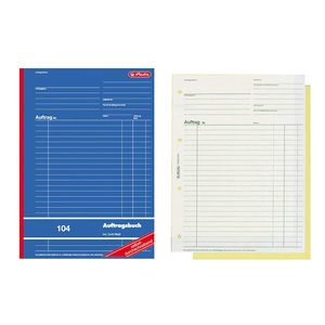 Herlitz Formularbuch "Auftrag 104" DIN A4 2 x 40 Blatt