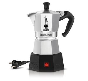 Bialetti Moka Electric 2 - Elektryczna filiżanka do demitaksa - 0,1 litra - Kawa mielona - 170 W - Czarny - Ed Bialetti