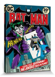 Batman Poster Leinwandbild Auf Keilrahmen - Die Rückkehr Des Jokers (80 x 60 cm)