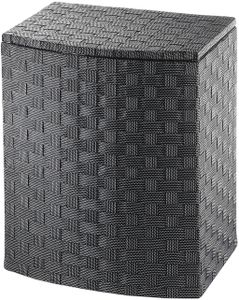 Kobolo Praktischer Wäschebehälter aus geflochtenem Nylon mit Deckel
