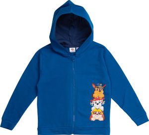 Paw Patrol tepláková bunda pro chlapce dětský svetr s kapucí a zipem modrá 98/104