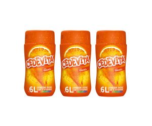 Cedevita Orange (narandza) 9 Vitamine, Instant Pulver Vitamin Getränke Mix 3 x 455g, macht 18 L Saft alkoholfreie