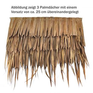 Wilai Palmendächer Palmdach Paneele Palmschindel Palmenblätter Palmenschirm Naturdach Palmendach 118 cm 10x I  Innen- und Außenbereich