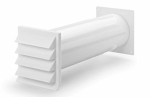 Naber K-Klima-R 150 150 Mauerkasten, weiß  - Lüftungstechnik
