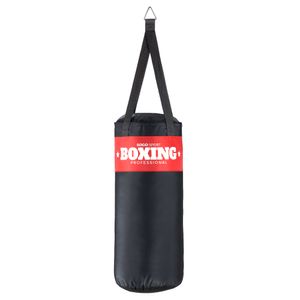 SOGO Sport robuster Boxsack gefüllt, Sandsack, Punching Bag, Boxen, MMA, Kickboxen, Karate, Fitness exklusiv, mit Metalldreieck zum Aufhängen, Größe:L (70x30cm/13kg)