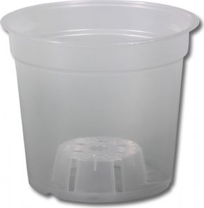 Kvetináč na orchidey ACAMPE transparentný Ø 15 cm