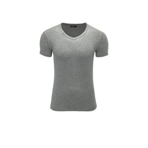 Jack & Jones Herren T-Shirt Basic V-Ausschnitt 12059219, Größe:XL, Farbe:Grau