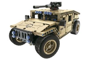 Teknotoys Active Bricks RC Militär Off-Road Fahrzeug -  Konstruktionsbaukasten mit Fernsteuerung