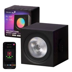YEELIGHT Cube Smart Lamp - Light Gaming Cube Spot - Erweiterung WLAN matter Black Neu
