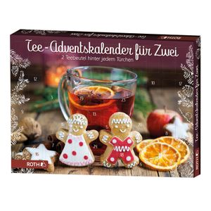 ROTH Tee Adventskalender für Zwei - 2x 24 beste Teesorten im Advent - nicht nur für Paare - als Geschenk mit Weihnachtstee