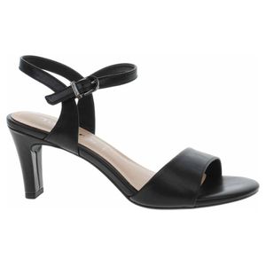 Tamaris Damen Sandale Sandalette elegant Stilettoabsatz 1-28008-42, Größe:39 EU, Farbe:Schwarz