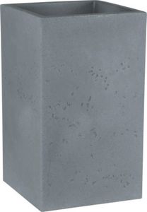 Blumentopf geli Cube High aus Kunststoff 28x28x48 cm betonfarbe hell
