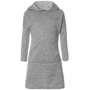 BEZLIT Mädchen Pullover-Kleid mit Kapuze Grau 158