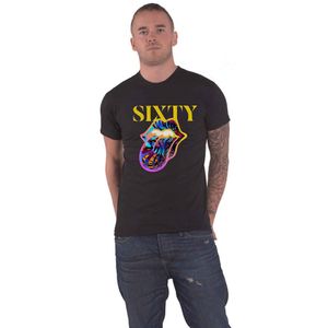 The Rolling Stones - "Sixty" T-Shirt für Herren/Damen Unisex RO3681 (L) (Schwarz)