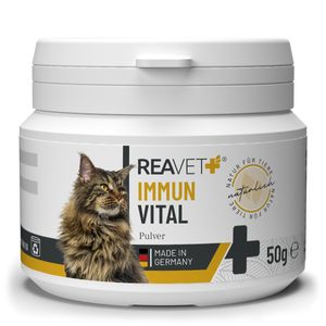REAVET Immun Vital für Katzen 50g - Vitaminpulver für Katzen, Vitamin- und Nährstoffreich