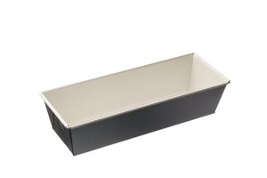 Dr. Oetker Kastenform 30 cm BACK-TREND, Königskuchenform mit ausgezeichneter Wärmeleitung, Kuchenform aus Stahl mit keramisch verstärkter Antihaft-Beschichtung (Farbe: creme/anthrazit), Menge: 1 Stück