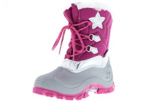 SPIRALE DANIA Kinder Mädchen gefütterter Winterstiefel Snowboots Schneestiefel fuchsia/pink, Größe:22, Farbe:Pink