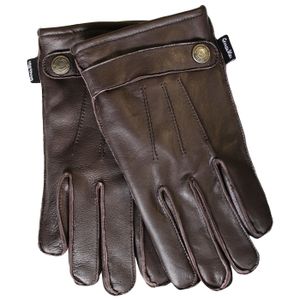Herren Lederhandschuhe Lammnappa Handschuhe echtleder winter Handschuhe, Größe:10=XL Handumfang 26cm, Handschuhmodell:GL-8 Braun