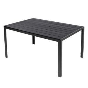 Gartentisch Comfort 150 x 90 cm mit Polywood Platte Gestell Aluminium