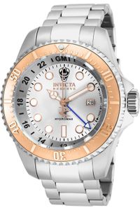 Invicta Hydromax 16964 Herren armbanduhr - Quarzuhrwerk - Edelstahl mit silbernen zifferblat - 52mm