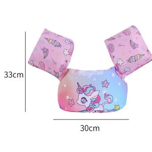 Kinder-Schwimmweste für Kinder, Schwimmtraining, Kleinkind-Sicherheits-Schwimmhilfe, Jacke für Kleinkinder, Armflügel für Baby,colorful unicorn