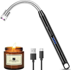 Lichtbogen Feuerzeug USB Stabfeuerzeug Feuerzeug elektrisch Winddichte Flammenlose Kerzenanzünder
