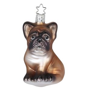 INGE-GLAS® Weihnachts-Hänger Französische Bulldogge