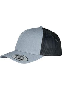 FLEXFIT Unisex sieťovaná šiltovka Retro Trucker 2-Tone 6606T Multicoloured Heather Grey/Black One Size