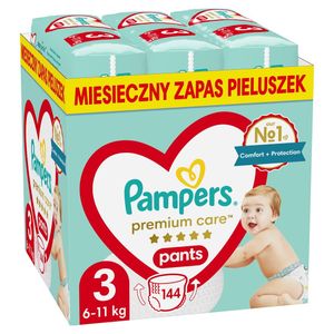 PAMPERS Premium Pants Windeln Größe 3, 6-11 kg, 144 Stück
