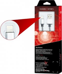 Nabíjecí kabel ATX datový kabel rychlonabíjecí kabel rychlonabíjecí kabel Lighning 2 metry ve stříbrné barvě s certifikací CE pro iPhone iPhone 5 / 5S / SE / 5C / iPhone 6 / 6S iPhone 6 Plus / 6S Plus / iPhone 7 / 7 Plus / iPhone 8 / 8 Plus iPhone X