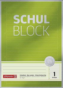 BRUNNEN 1052601 Schulblock Premium A4 Lin.1