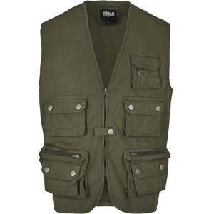 Pánská vesta Urban Classics Worker Vest dark olive - 4XL