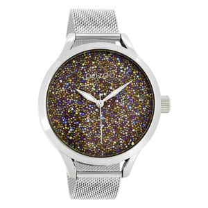 Oozoo Damen Armbanduhr Timepieces Analog Metall silber UOC10650