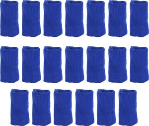 20ks Nylon Strickfingerschutzhülse für Basketball Sportschutzausrüstung blau