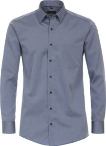 REDMOND Herren Businesshemd Langarm Kent Comfort-Fit Twill Blau L