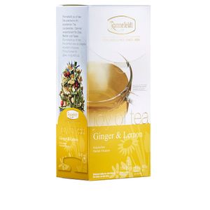 Joy of Tea Ginger & Lemon Kräutertee 15 Teebeutel (Caddy) 60g : 5er Packung