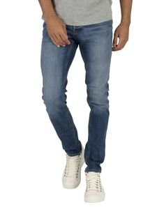 Jack & Jones Glenn Original 814 Slim Jeans, Blau 34W x 32L