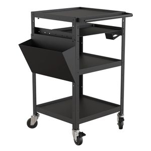 Wózek hotelowy organizer magazynowy 3 półkowy na kółkach Spacetronik SPC-140B