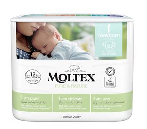 Moltex Pure & Nature Neugeborenen-Windeln 2-4 kg (22 Stück)