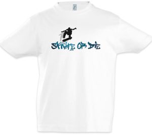 Skate Or Die Kinder Jungen T-Shirt, Größe: 2 Jahre