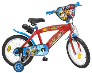 14 Zoll Kinder Jungen Fahrrad Kinderfahrrad Jungenfahrrad Kinderrad Rad Bike Paw Patrol Blau Rot