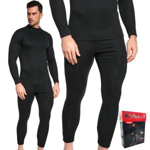 Dawi Pánske dlhé termo nohavice, farba: čierna, veľké: XL
