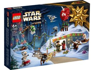 LEGO 75366 Star Wars Adventskalender 2023, Weihnachtskalender mit 24 Geschenken, darunter 9 Figuren, 10 Fahrzeug-Spielzeuge und 5 Mini-Modelle, Advents-Geschenk zu Weihnachten für Kinder und Fans